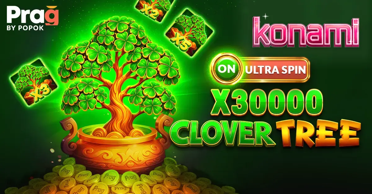 Tampilan visual slot Clover Tree x30000 Prag dengan simbol buah dan nuansa keberuntungan.